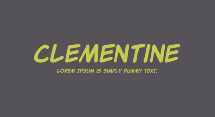 Clementine Font Free Download – DoUploads